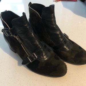 Modern Vice Pony Hair ankle booties